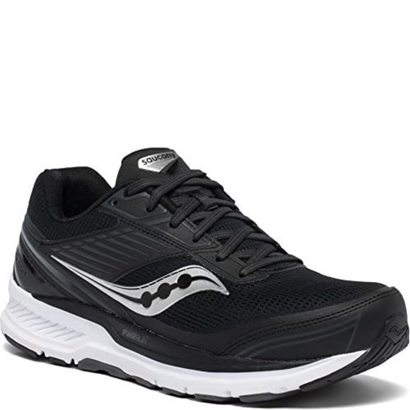 SAUCONY WOMEN'S ECHELON 8 RUNNING SHOE, BLACK/WHITE, 10 - Picture 6 of 6